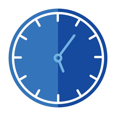 Clock time Generic Blue icon