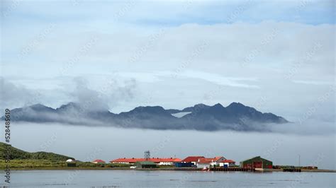 British Antarctic Survey Research Station On King Edward Point Near