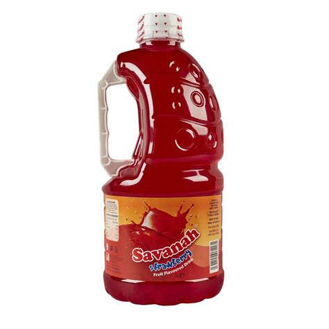 Savanah Strawberry Ltr Cordial Raisons Distributors Ltd