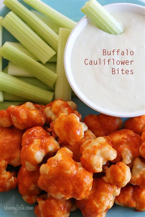 Spicy Buffalo Cauliflower Bites Skinnytaste