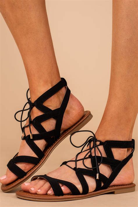 Make Your Move Black Gladiator Sandals Cute Shoes Shop The Mint