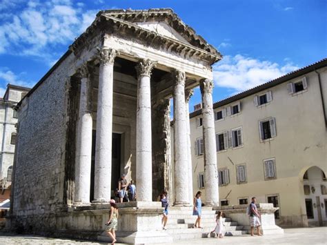 The Temple Of Augustus In Pula