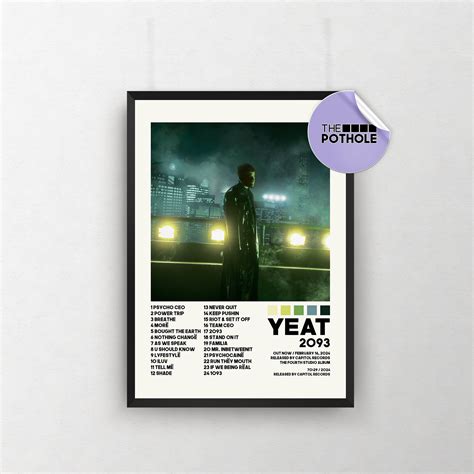 Yeat Posters 2093 Poster Album Cover Poster Poster Print Wall Art