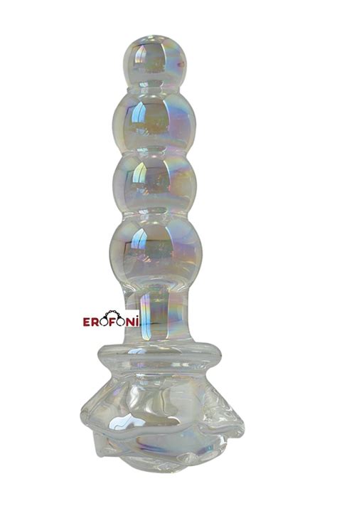 Erofoni Çok Renkli 14 Cm Erofoni Komple Kaliteli Kalın Cam Yapı Anal Gevşetici Alıştırıcı Açıcı