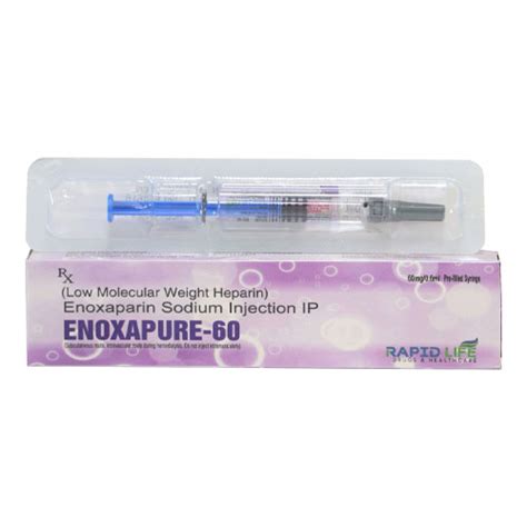 Enoxaparin Sodium Low Molecular Weight Heparin Mg Injection Rapid