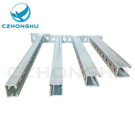 Hot DIP Galvanized C Channel Steel Slotted Support Cantilever Strut Channel Bracket Arm Strut