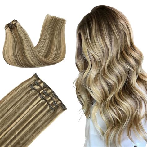 Amazon Doores Clip In Hair Extensions Pcs G Balayage Medium