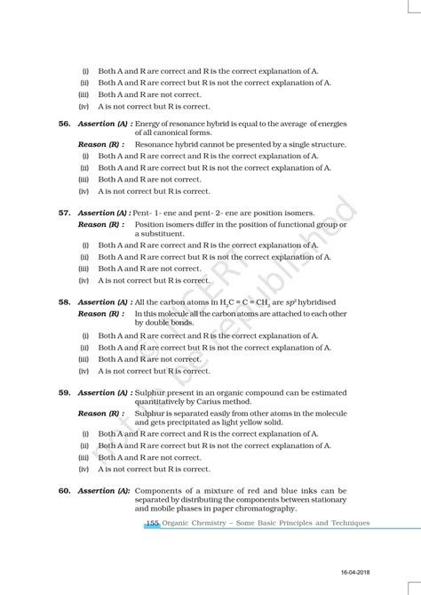 Ncert Exemplar Book For Class 11 Chemistry Chapter 12 Organic