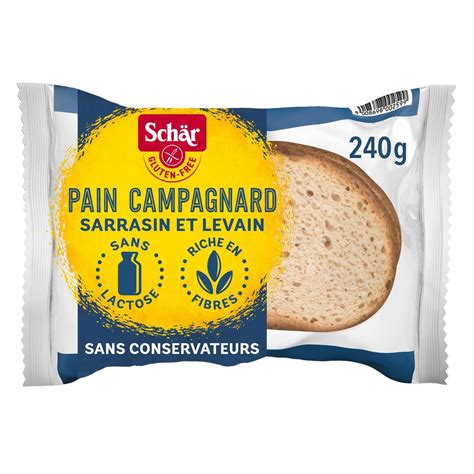 Achat Sch R Pain Campagnard Sarrasin Et Levain En Tranches Sans Gluten