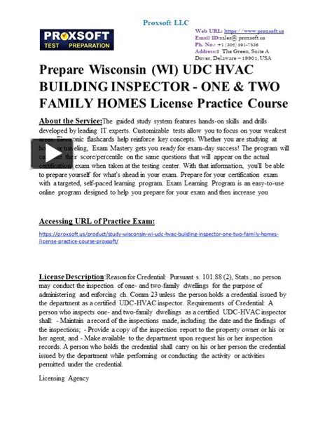 Ppt Prepare Wisconsin Wi Udc Hvac Building Inspector One Two