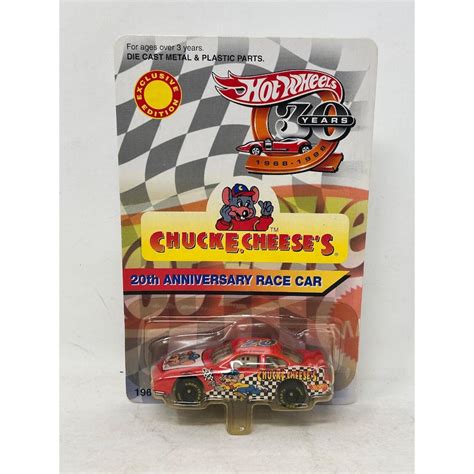Vintage Hot Wheels Chuck E Cheese Th Anniversary Race Car Limited