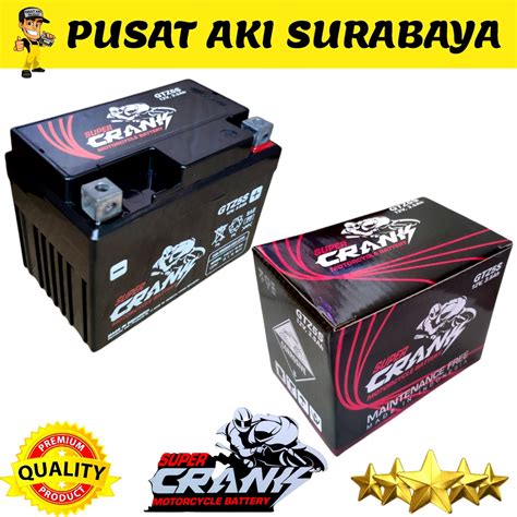 Jual AKI KERING TERBAIK SUPER CRANK GTZ5S 12 VOLT 3 5Ah ACCU SEPEDA