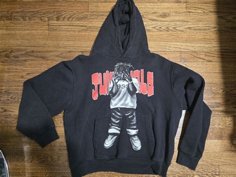 Juice Wrld Vlone Man Of The Year Hoodie Black Men S S Gem