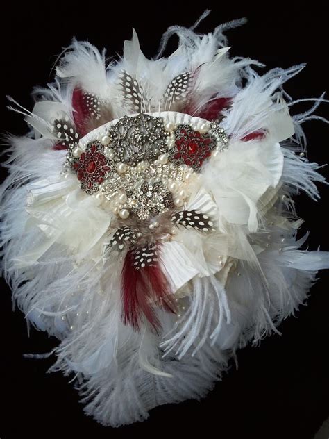 Audhild's blog: feather brooch Bridal