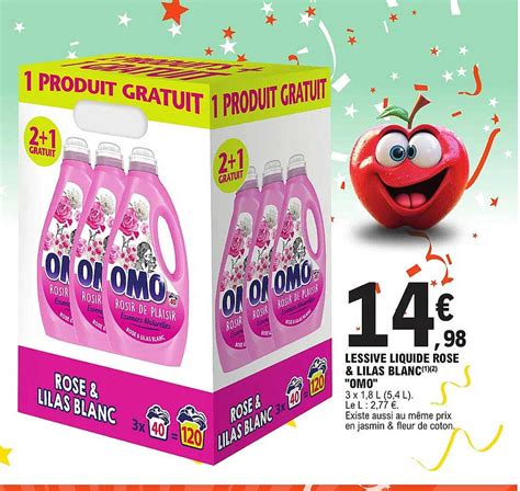 Promo Lessive Liquide Rose Lilas Blanc Omo Chez E Leclerc