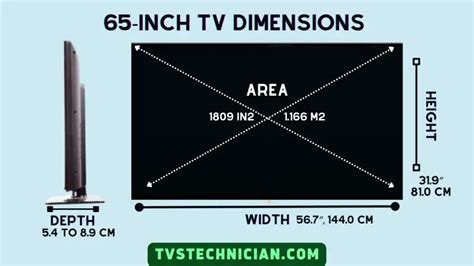 Tv Dimensions And Sizes Chart In Inches And Cms Tvs Technician