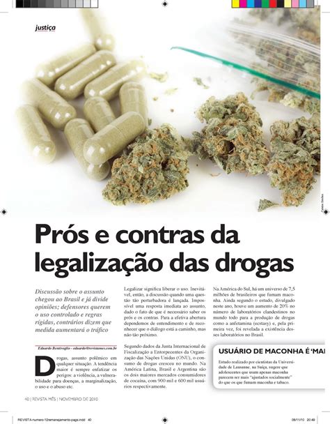 Redação Sobre Legalização Das Drogas