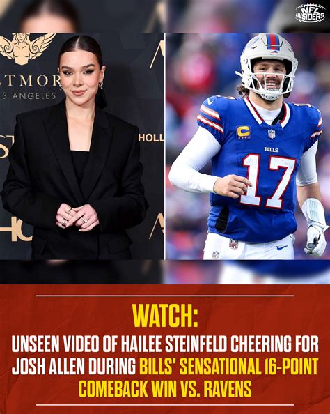 NFL - Unseen video shows Hailee Steinfeld cheering passionately for
