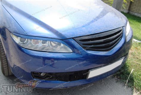 Решетка радиатора Мазда 6 (решетка Mazda 6 рестайл 2005-2008) Aom ...