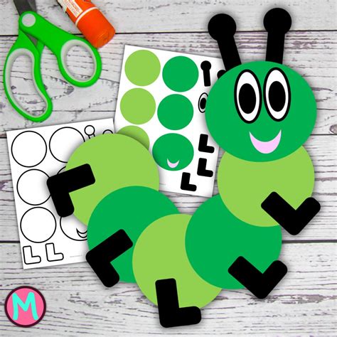 Caterpillar Craft Template For Kids Build A Caterpillar Craft