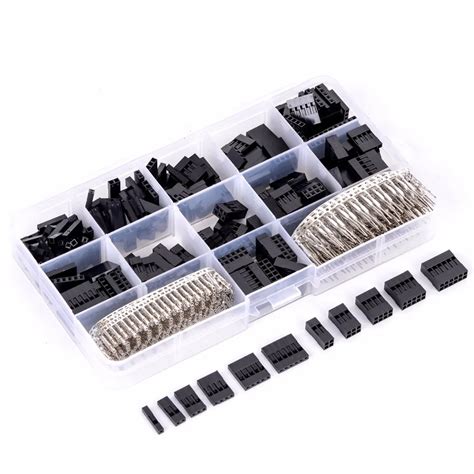 620pcs Dupont Wire Cable Jumper Pin Header Connector Housing Kit +Male ...