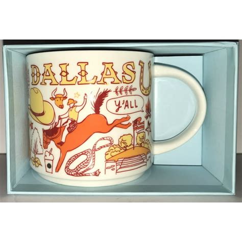 Starbucks Coffee Been There Dallas Texas Ceramic Coffee Mug New With