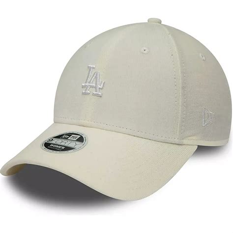 Casquette Courb E Beige Ajustable Pour Femme Forty Cord Mini Logo Los