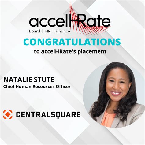 AccelHRate Places Natalie Stute As Chief Human Resources Officer Of