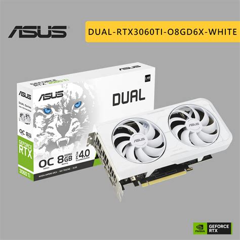 Asus 華碩 Dual Rtx3060ti O8gd6x White 顯示卡 Rtx 3060 Ti 顯卡 蝦皮購物