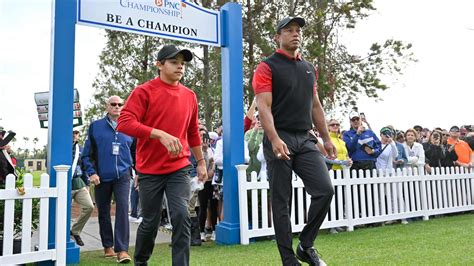 Tiger and Charlie Woods Compete in Round 1 of 2023 PNC Championship ...