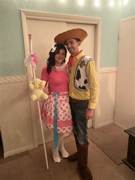 Bo Peep And Woody Costume Cute Couple Halloween Costumes Woody