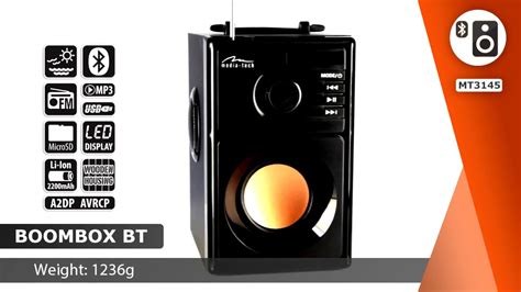 Compact Bluetooth Soundbox Media Tech BOOMBOX BT MT3145 EN YouTube