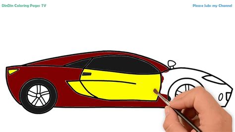 Wie zeichnet man Auto für Kinder | Malvorlagen für Kinder Auto - YouTube