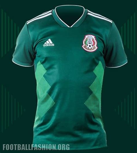 Mexico 2018 World Cup Adidas Home Jersey Football Fashion