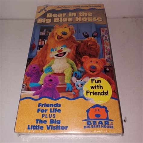 Bear In The Big Blue House Fun With Friends VHS 1998 Slip Sleeve