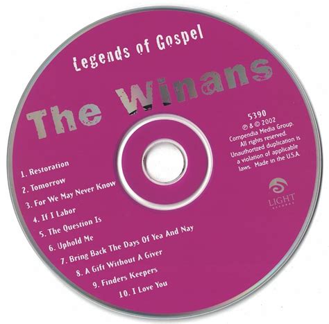 WINANS, THE - LEGENDS OF GOSPEL: WINANS, THE: Amazon.ca: Music