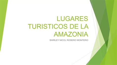 Lugares Tur Sticos De La Amazon A Ppt