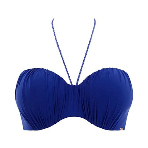 Bikini Sin Tirantes De Copa Moldeada Marina Cobalt