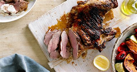 BBQ Lamb Roast Vegetable Salad With Tahini Dukkah Recipe Matador BBQs