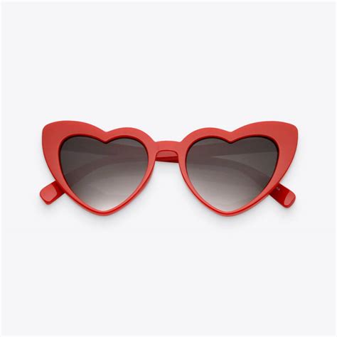 Red & Lavender Heart Sunglasses