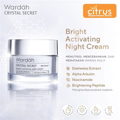 Jual Wardah Crystal Secret Brightening Day Cream Gr Shopee Indonesia