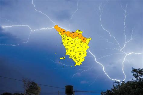 Pioggia e temporali codice arancione fino a venerdì nel nord della Toscana