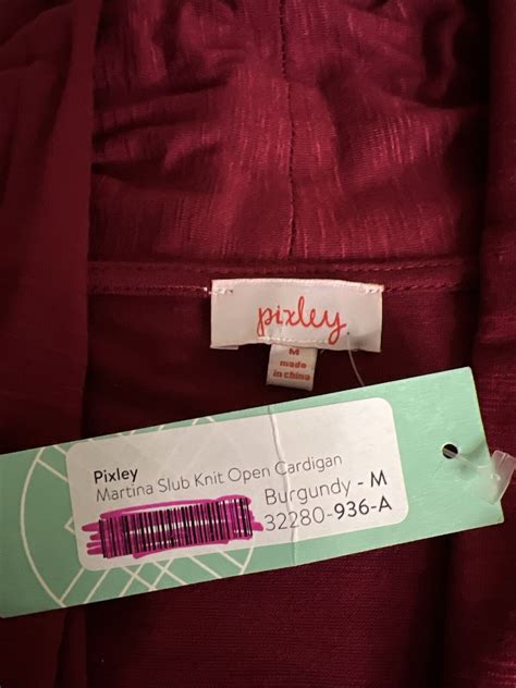 Stitch Fix Pixley Martina Slub Knit Burgundy Open Cardigan M Nwt Ebay