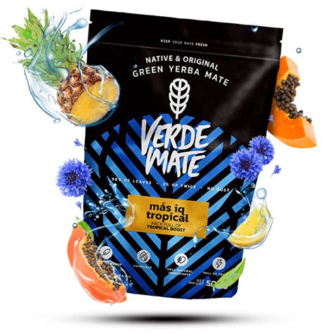 Ceai Verde Mate Green Mas Iq Tropical Yerba Mate Fructe Kg Emag Ro