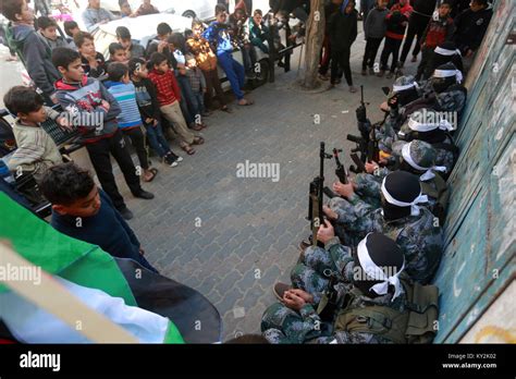 Al Maghazi Refugee Camp The Gaza Strip PalestineJanuary 12 2018 Al