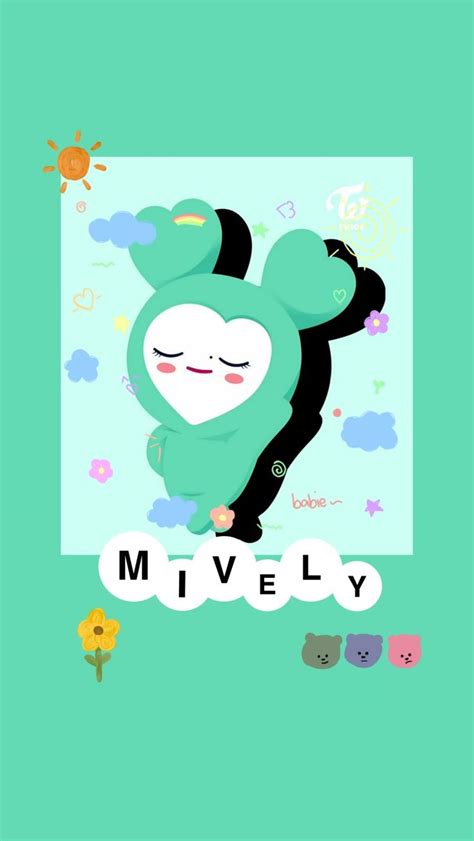 A Cartoon Character With The Words Mively On It