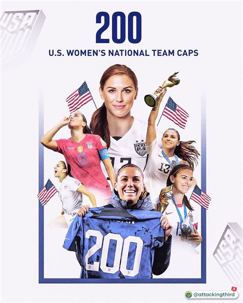 Alex Morgan is the 13th USWNT player to reach 200 caps! : r/USWNT