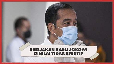 Kebijakan Darurat Sipil Jokowi Tidak Efektif Video Dailymotion