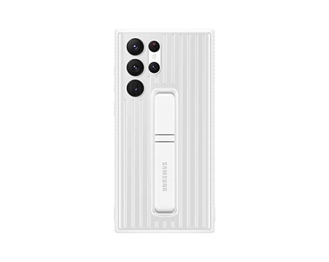 Galaxy S22 Ultra Protective Standing Cover white | Samsung India