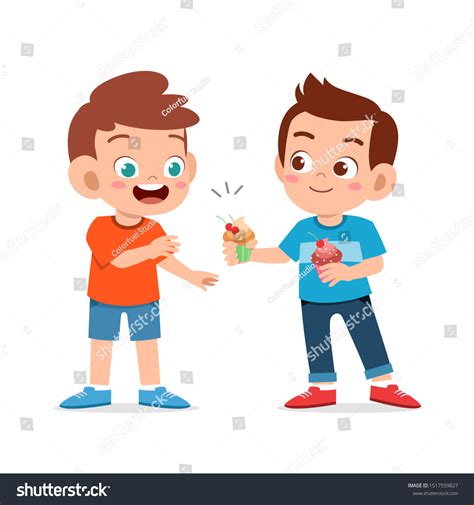 Sharing Food With Friends Clipart